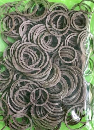 brown elastic rubber bands for hair