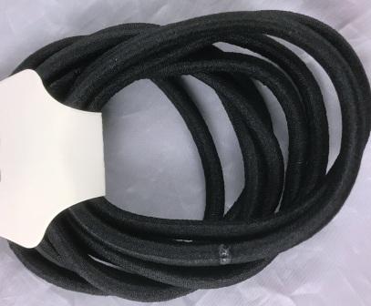 Large Thick Black Elastics Bands