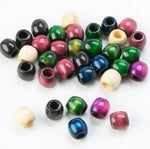Medium Multicolor Wooden hair beads