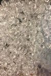 Clear glitter hair beads value pack