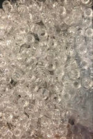Clear glitter hair beads value pack
