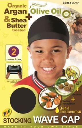deluxe kids wave cap with olive oil and shea butter