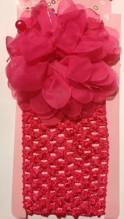 Ballerina Headband with Flower - Pink