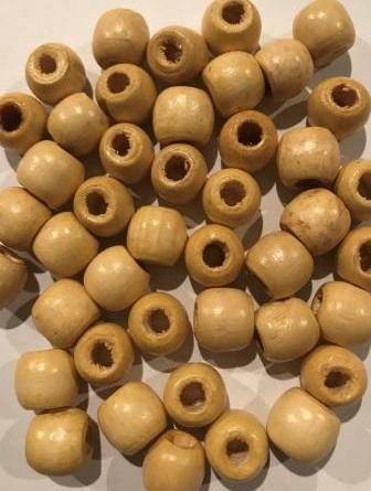 light wooden hair beads for braids twists and dreads
