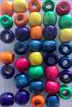 Multicolor Wooden Hair Beads