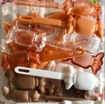 Shades of Brown Candy Barrettes