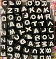 Alphabet hair beads