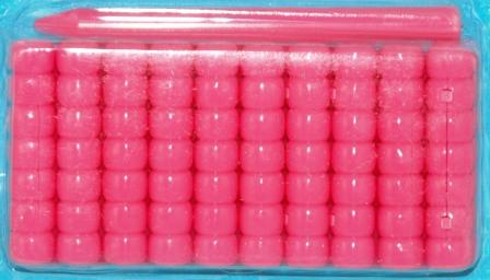 Pink Bead Barrettes