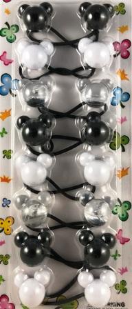 Black and White Mickey Hair Ballies