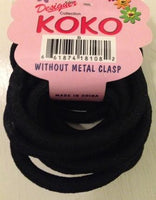 Black Thick Hair Elastics