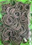 brown elastic rubber bands for hair