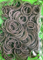 brown elastic rubber bands for hair