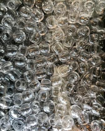 clear medium hair beads