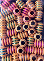 Multi color ecorative hair beads