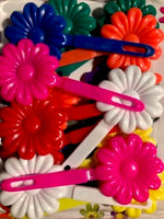 large flower barrette mix