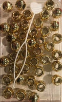 Medium gold hair beads with beader