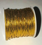 Gold hair thread for braids