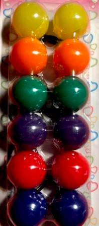 jumbo multicolor hair ballies