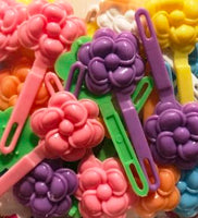 Flower Hair Barrettes Pastels
