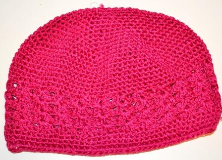 Dark Pink Knit Cap