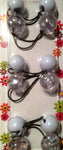 Large White and Clear Hair Ballies