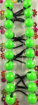 lime green hair bobbles