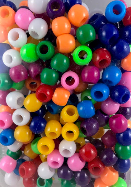 240pk Multi Color Medium Hair Beads
