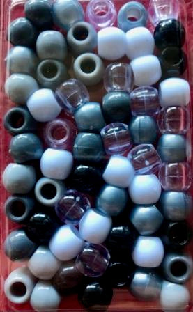 Shades of Gray Medium Hair beads