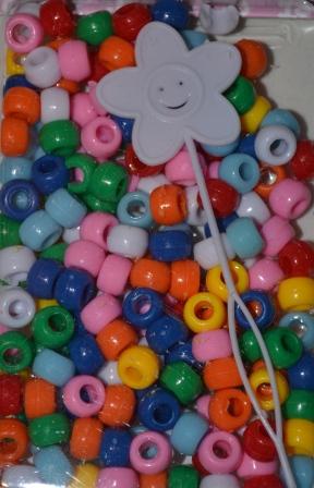 800pk Bright Assorted Hair Beads