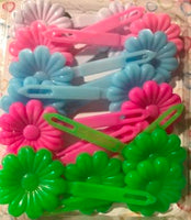 pastel flower barrette mix