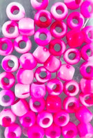 Pink Tie Dye Medium Hair Beads