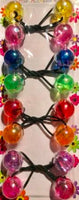 Multi color hair ballies with sheen