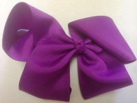 Purple Hair Bow - Large