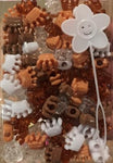 Shades of Brown Crown Hair Beads
