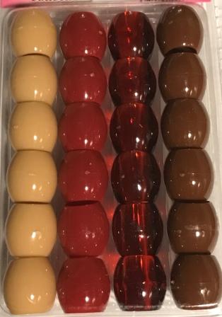 Shades of Brown Barrel hair beads