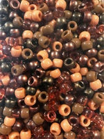 Shades of Brown Hair Beads