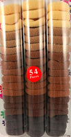 Shades of Brown Soft Hair Bands for braids
