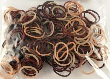 shades of brown rubber bands