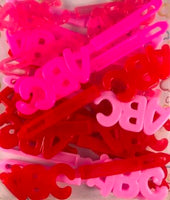 Shades of Pink A,B,C Barrettes