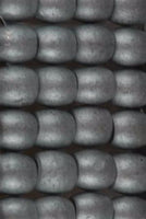 Silver Barrel Wooden Hair Beads (2pk)