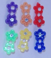 Small Flower Hair Snaps With Gem(Multi Color)