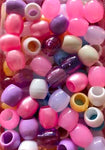 Falody 75pcs Hair Beads for Braids for Girls Large Hole Hair Beads