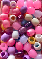 wedding mix barrel hair beads
