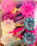 Wedding mix flower kids barrettes