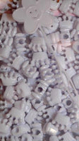 White Crown Hair Beads