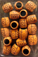Decorative barrel hair beads style 1