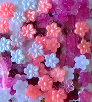 Burgundy Flower Hair Snaps