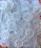Clear Daisy Barrettes