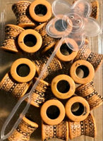 Decorative barrel hair beads style 7