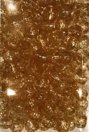 Gold glitter hair beads